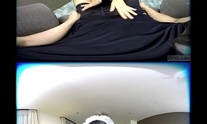 ZENRA VR Japanese AV dignitary Azuki maid handjob fantasy