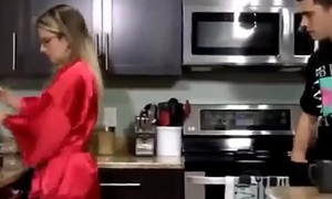 Cory Chase in Young Son Fucks his Hot Mom in the Kitchenette